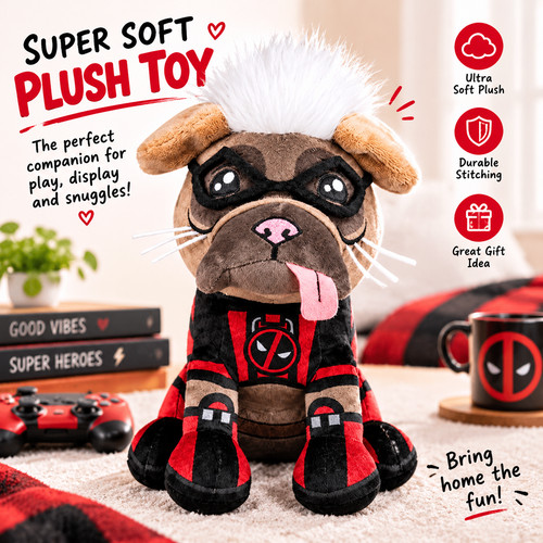 Cuddly plush dog soft - cuddly,