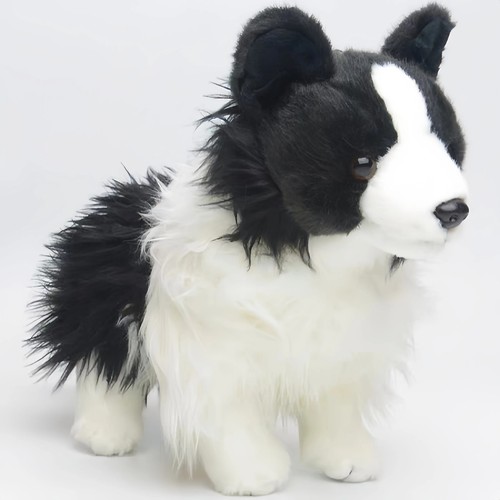 Border collie plush toy dog - border,