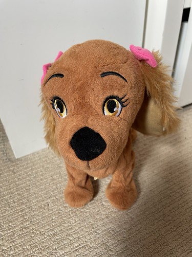 Electronic moving plush dog - moving,