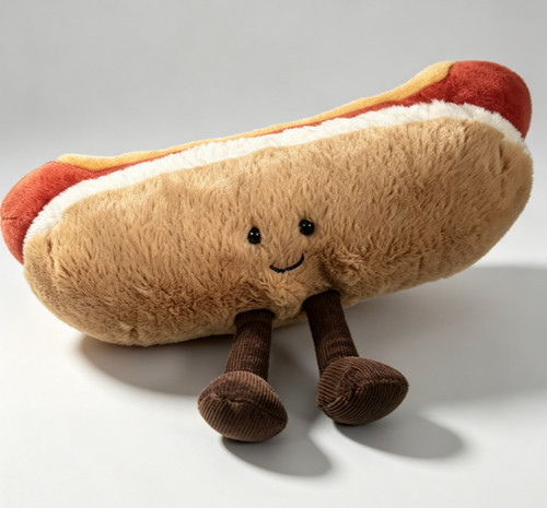 Jellycat hot dog plush toy - hot,