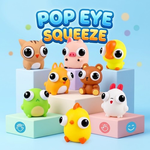 Squeeze grass eyes - eyes, popping