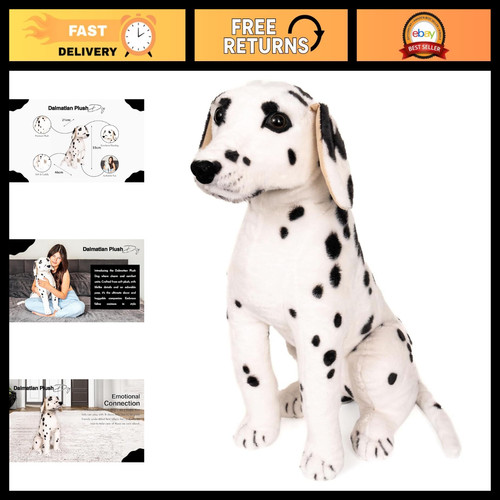 Cuddly plush dalmatian dog - cuddly,