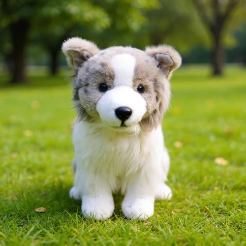 Realistic border collie - realistic, plush