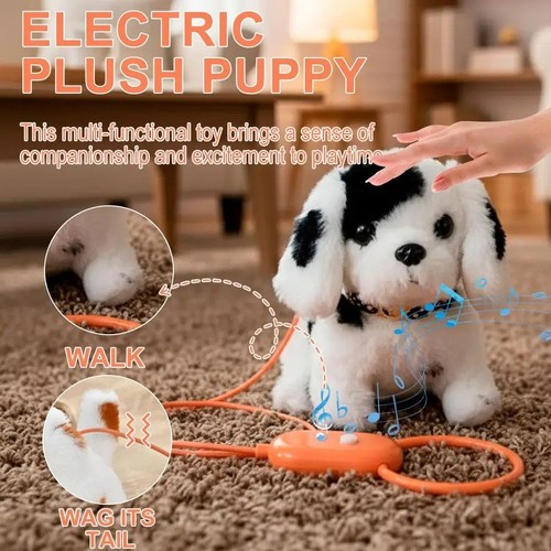 Barking walking plush dog toy - barking,