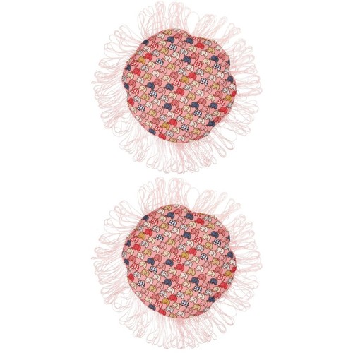 2pcs pink cloth flying disc - pink,