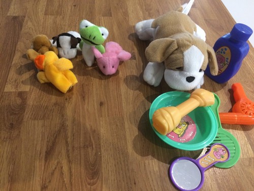 Kids toy dog - grooming, and