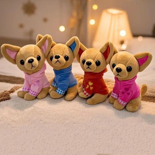 Holiday gift plush chihuahua - holiday,