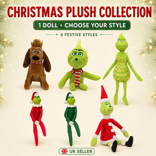 Green christmas monster plush - christmas,