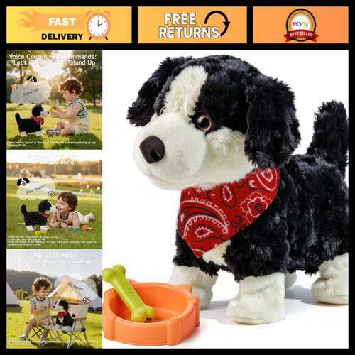 Interactive plush dog toy for - toy,