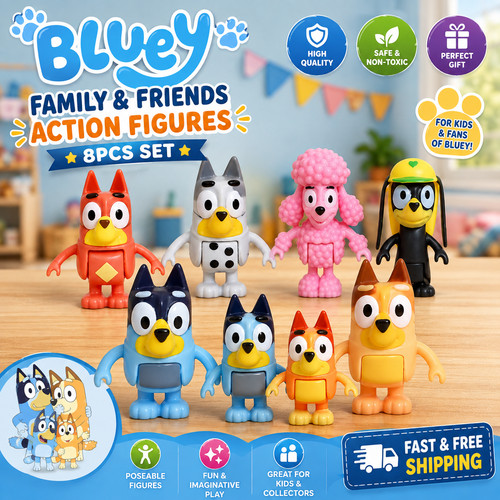 For bluey dog action - for,