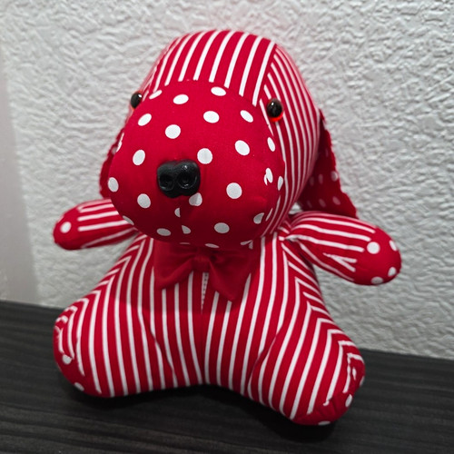 Hand made red white - made,