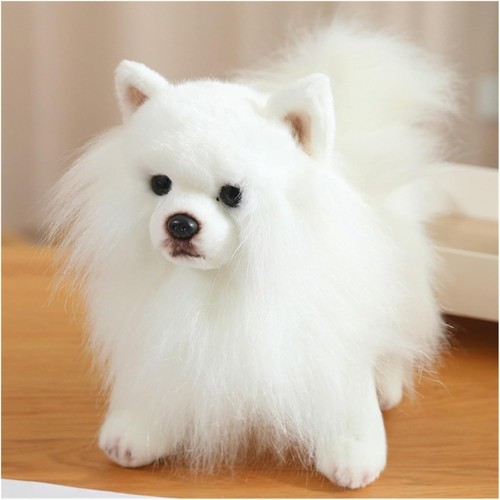 Soft pomeranian dog plush toy - soft,