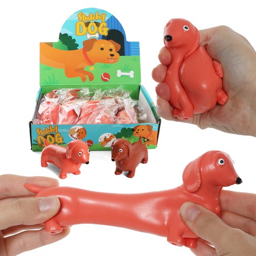 Stretchy sausage dog toy - dog, small